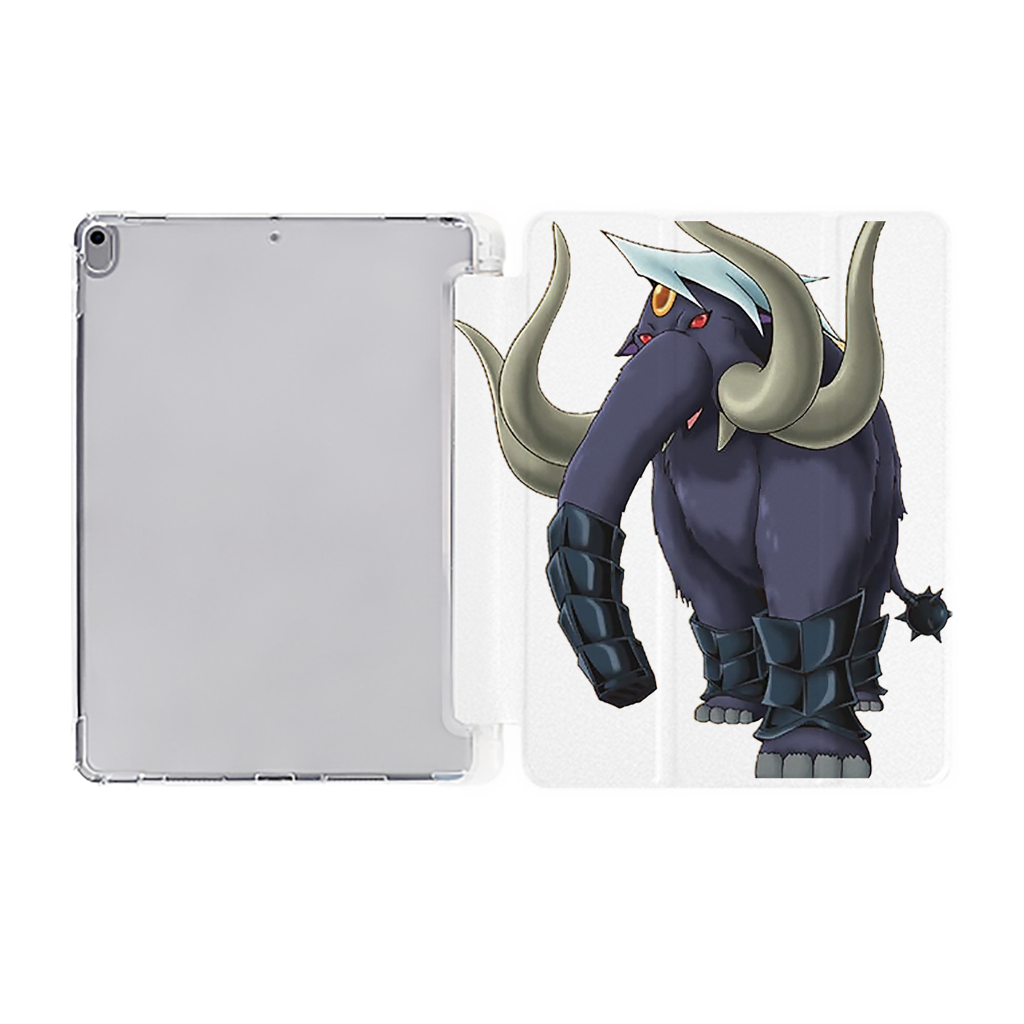 （画像用） 遊☆戯☆王 Yu-Gi-Oh! IPad ケース ペン収納付き 三つ折りスタンド PUレザー×シリコン 対応機種9.5/10.5/10.9インチ